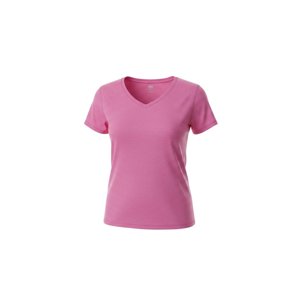 Athletic Works V-Neck Tee Womens S Pink Excellent Short Sleeve Active Shirt